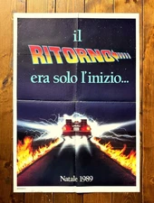 MANIFESTO POSTER AFFICHE CINEMA RITORNO AL FUTURO II FOX LLOYD FANTASCIENZA FILM