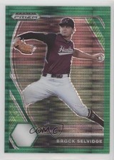 2021 Panini Prizm Draft Picks Green Pulsar Prizm Brock Selvidge #PDP92 14lc