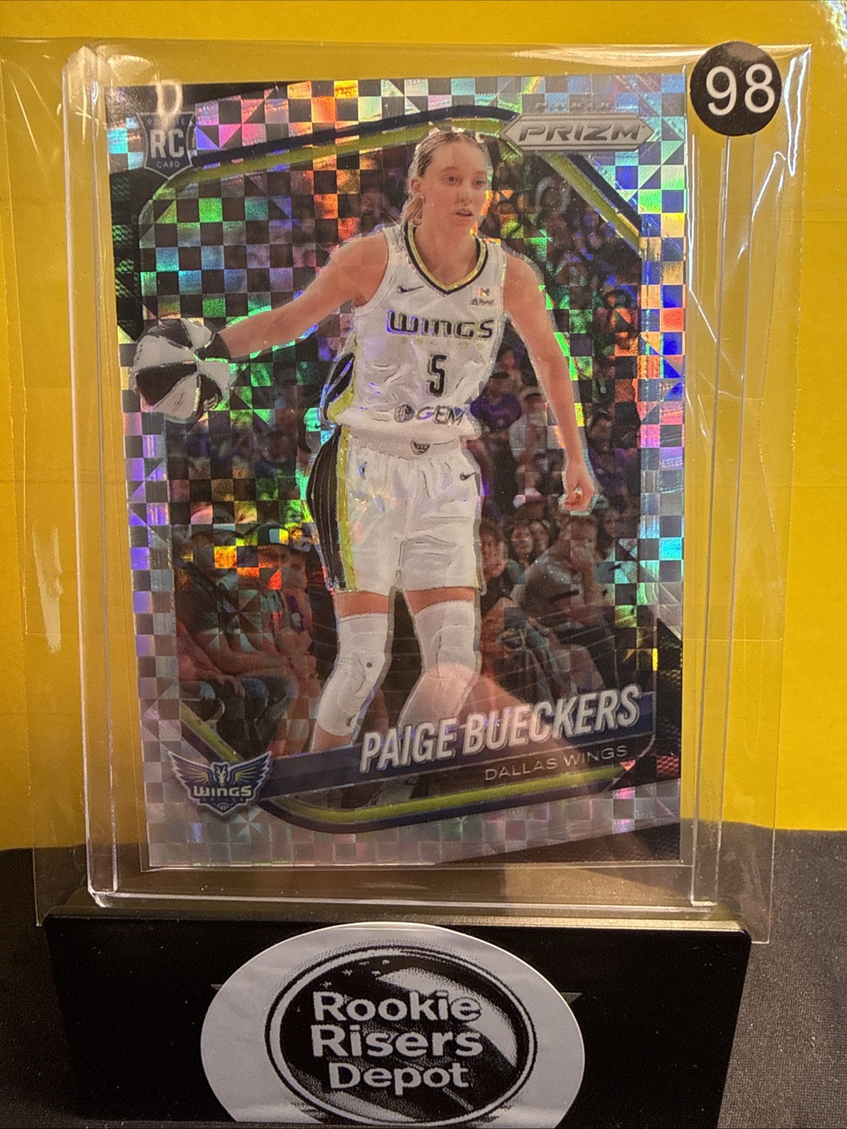 2025 WNBA Panini Prizm Paige Bueckers #5 SSP Checkerboard RC Case Hit