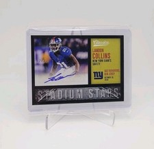 LANDON COLLINS 2017 Classics 12/25! Stadium Stars Veteran Autograph NEW YORK 