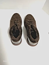 BZees Golden Womens Faux Fur Slip On Shoes, size 9, Dark Brown