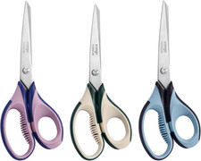 3 Pack Office Scissors All Purpose   Titanium Coated Blades, Ergonomic Colorf...