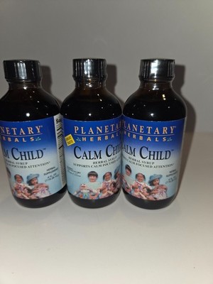 Planetary Herbals Calm Child Syrup 4 fl oz - 3 Bottles - Exp 03/2028