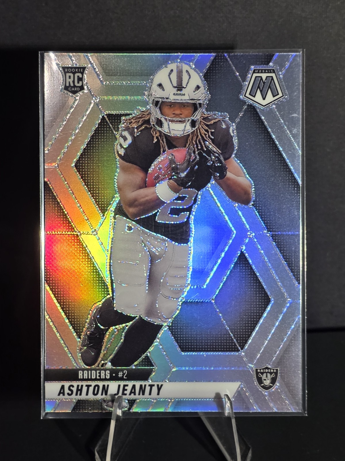 2025 Panini Mosaic Ashton Jeanty RC #345 Silver Prizm