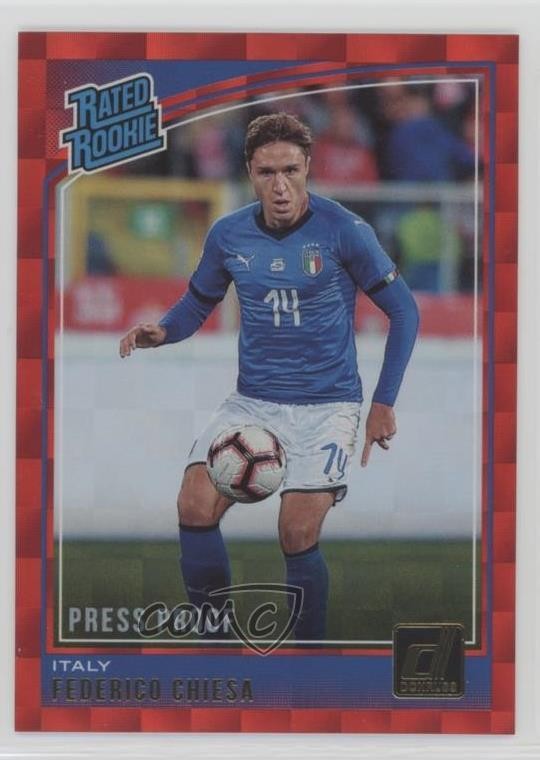 2018-19 Panini Donruss Rated Press Proof Red Federico Chiesa #192 Rookie RC e3f