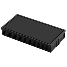 Self Inking Rubber Stamp Replacement Ink Pad Small Black 9/16x11/2 In