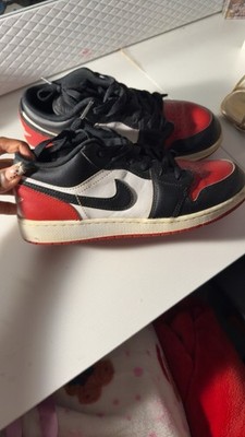 Jordan Air Jordan 1 Low Bred Toe 2.0 Red/White/Black Leather 2023