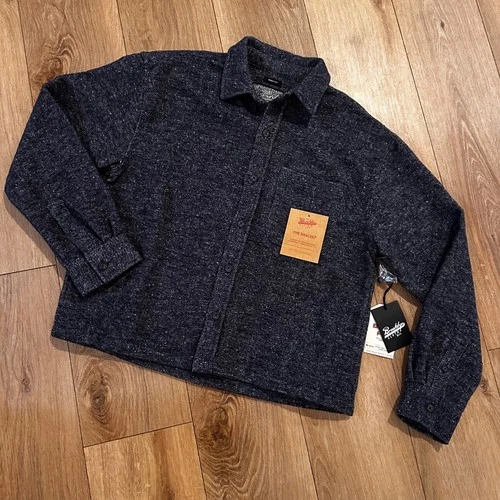 Brooklyn Cloth Men Shacket Boxy Fit Heavyweight Overshirt Grey BK-11211 Small - product listing photo