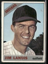 1966 Topps Jim Landis Cleveland Indians #128