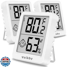 Indoor Humidity Meter Hygrometer 3Pack, Room Thermometer for Accu