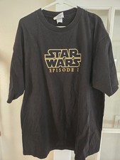 Vtg 90s Star Wars Episode 1 Embroidered Tshirt Mens XXL 1990s Y2K Lee Sport