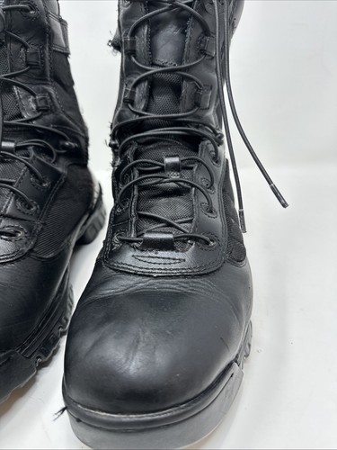 Bates Size 13 Extra Wide Mens Tactical 8" Military Size Zip Black Boots E02261 - Picture 2 of 18