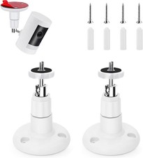 2 Pack Ring Camera Mount Bracket for Stick Up Cam, Outdoor White