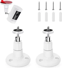 2 Pack Ring Camera Mount Bracket for Stick Up Cam, Outdoor White 