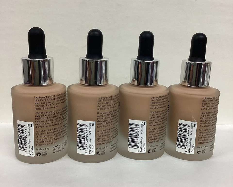 Catrice LOTE DE 4 HD base de cobertura líquida 046 CAMEL BEGE 1,01 oz ASPICT, NOVO - Imagem 3 de 4