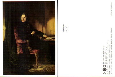 727187 Künstler AK Daniel Maclise Charles Dickens Portrait Schriftsteller