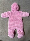 Wonder Nation Size 3-6 Months Pink Fuzzy One Piece Zip Up NWOT — photo 5