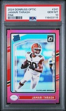 2024 DONRUSS OPTIC #241 JAMARI THRASH PINK PSA GEM MINT 10