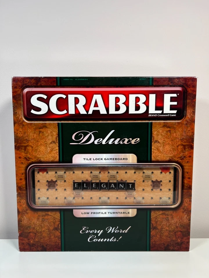 Scrabble Deluxe Tile Lock Game With Low Profile Turntable - Mattel 2009 - VGC - Image 2 of 4
