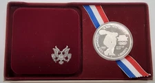 1983-S US Mint Olympic Proof Silver Dollar in OGP & COA