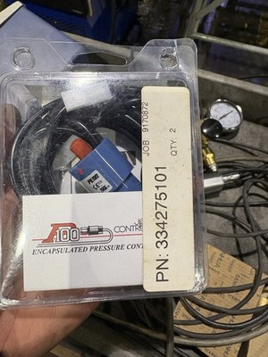 Johnson Controls Pressure Switch, Spst, Open High, Manual Reset, 630 Psi 