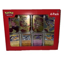 Pok mon TCG Scarlet Violet 151 Mini Tin 4-Pack Sam s Club New Factory Sealed