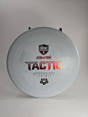 DiscMania Evolution EXO Hard Tactic 174g Gray Red Foil Putter Golf Disc