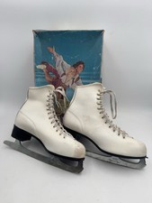 Vintage American Aces skate size 8 USA womens ice figure skates Leather