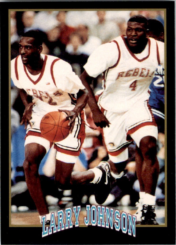 1991 Smokey's Larry Johnson #NNO Sample Larry Johnson/Stacey Augmon