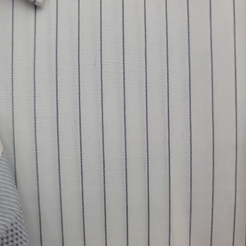 Vintage White and Blue Pinstriped Shirt and Matching Baby Blue Tie XL/TG 17-17.5 - Picture 2 of 7