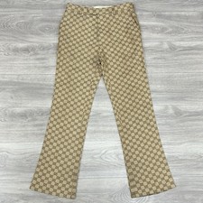 Size 50 - Gucci Jacquard Monogram Canvas Pants  SUPER CLEAN 