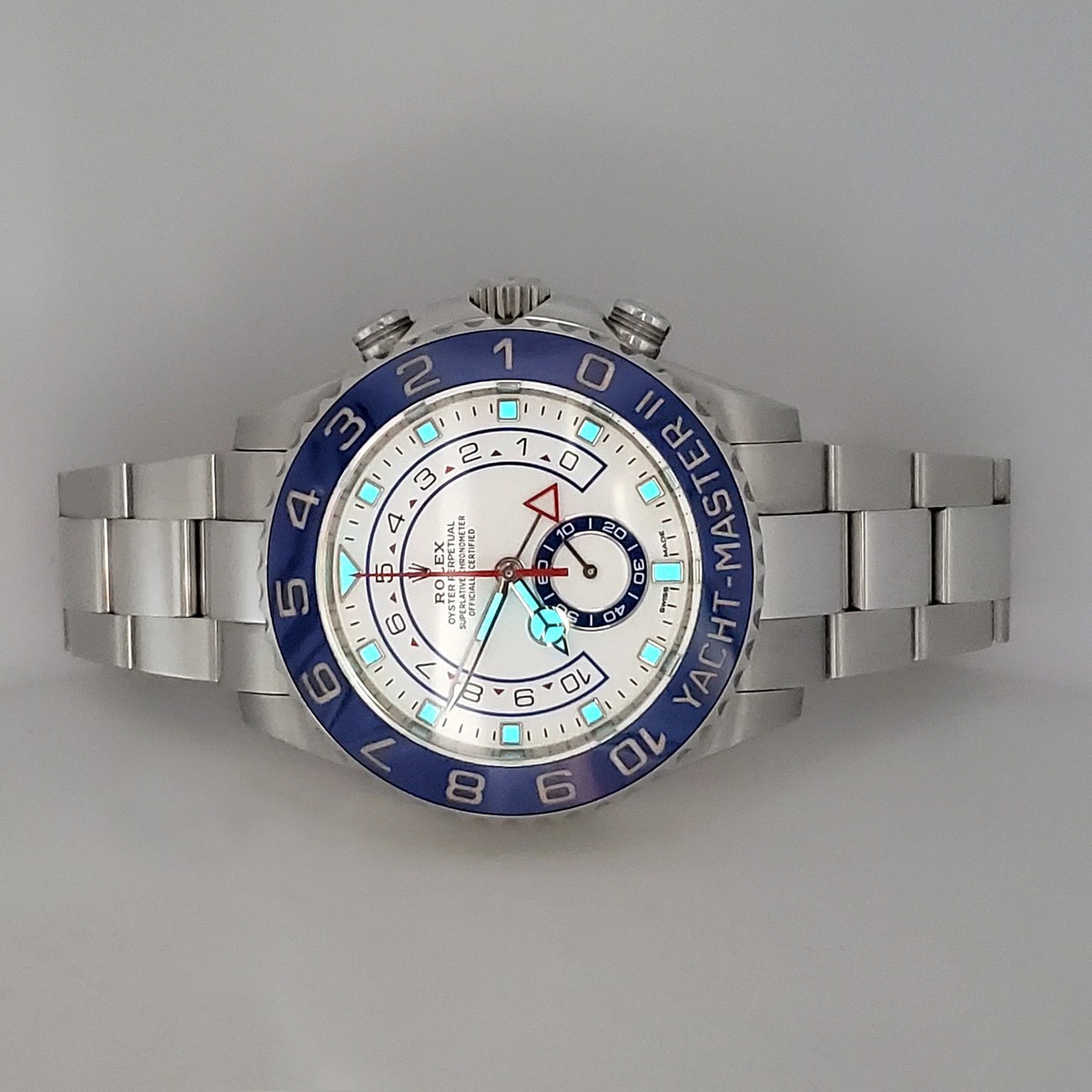 Rolex Yacht-Master II 44mm Blue Cerachrom Bezel Oyster Steel
