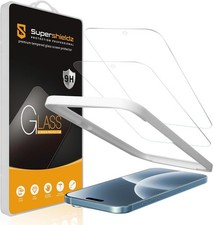 2 Pack Anti-Scratch Tempered Glass Screen Protectors for iPhone Air with Tray