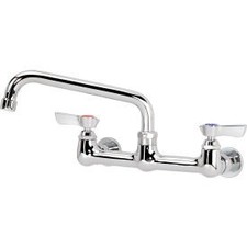 Krowne 12-808L - Silver Series 8"" Center Wall Mount Faucet 8"" Spout Krowne