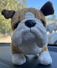 Webkinz Ganz Bulldog HM126 Plush Animal Brown/White Dog No Code