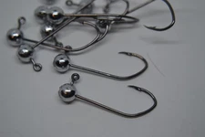 1/32 #2 BALL JIG HEAD NO COLLAR MUSTAD BLACK SICKLE HOOKS 100 CNT JIG TYING