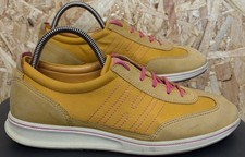 Ladies Ecco Jogga Lace Up Trainers Shoes. Uk6 Eu39. Yellow. Logo. LOVELY
