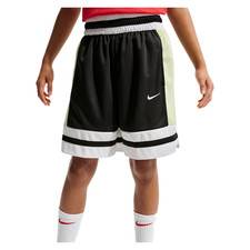 Nike Big Kids' Dri-FIT Basketball Game Shorts Black/Light Liquid Lime/White