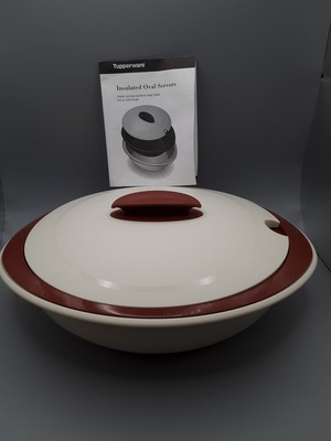 Tupperware  LARGE INSULATED SERVER OVAL - 3 PIECE 2.1L 5006A-2 NEW