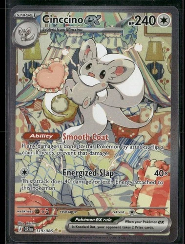 2026 Pokemon Chaos Rising Cinccino ex Special Illustration Rare #119