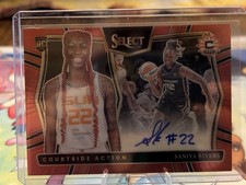 Panini 2025 WNBA Select Saniya Rivers RC Auto Prizm Courtside Action /99