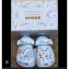 LoveShackFancy Crocs Classic Clog Womens Blue...