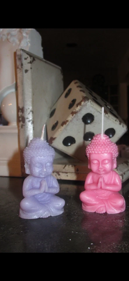 Meditating Buddha Candles - Peace,Harmony, Enlightenment (2 candles) - Image 3 of 3