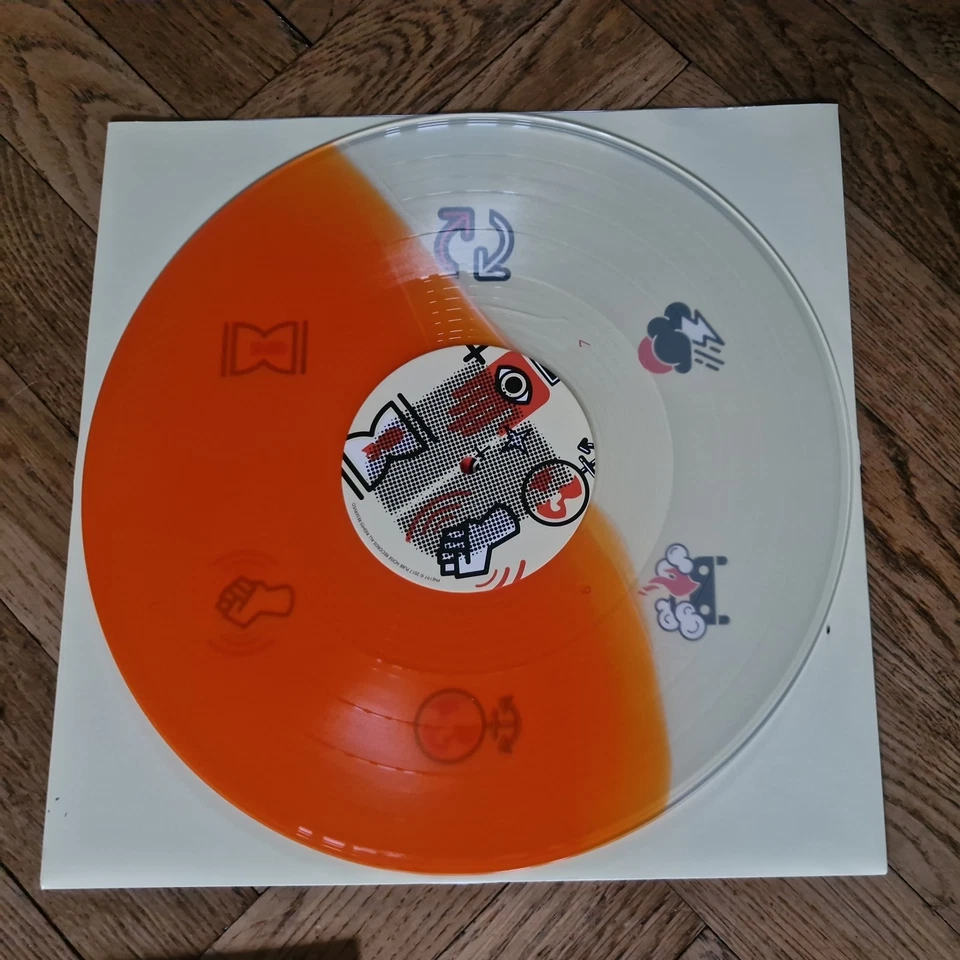 Less Than Jake Sound the Alarm (Vinyl) 12" Ltd Ed EP Orange/Clear Split Vg+/Vg+ - Image 4 of 4