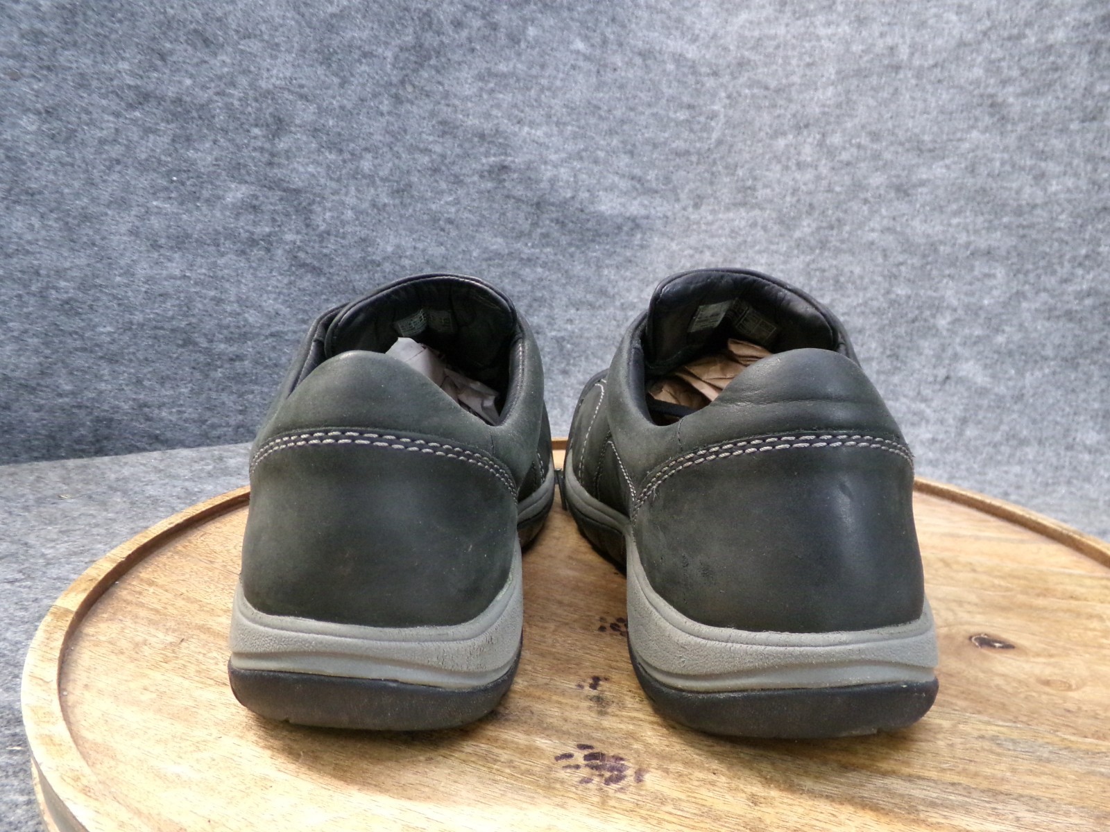 Scarpe sneakers basse casual KEEN Presidio II in pelle nera da donna taglia 11 US