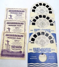 View Master Reel 1550, 1551,  1552, Oberammergau Passion Play, Single Reels