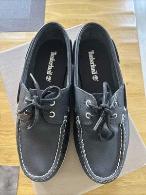 Timberland Bootsschuhe Gr. 38 5 Blau Leder Neuwertig