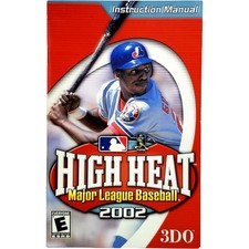  Manual Only High Heat Baseball 2002 - Sony Playstation 2 Excellent Original