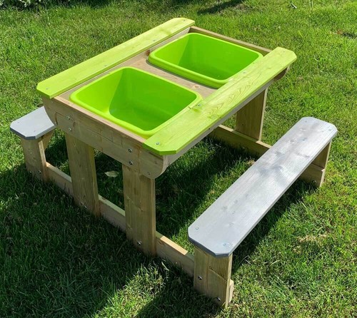 Sandkasten Spieltisch Wassertisch Picknicktisch Sandtisch Wendi Toys B-Ware - Bild 2 von 5