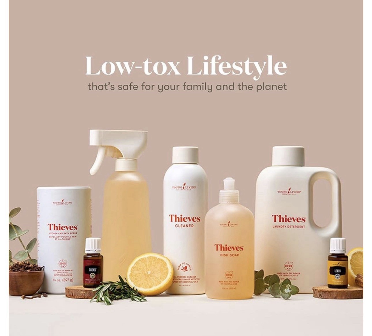 Young Living Thieves Household Cleaner Essential Oil-Infused 14.4 fl oz  